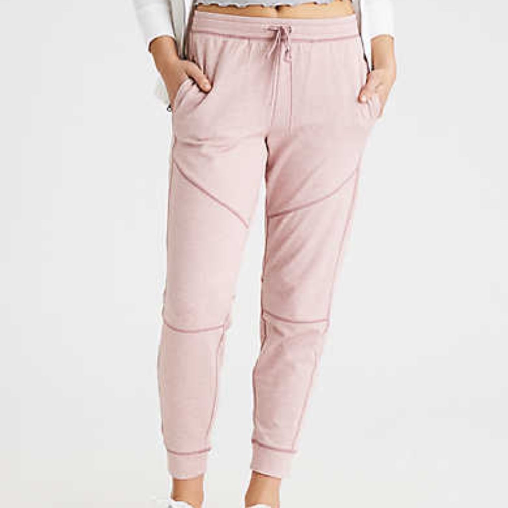AE joggers light pink